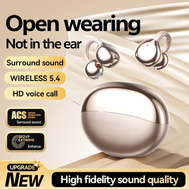 Alt view image 11 of 12 - M110 AI Smart Translation Bluetooth Headset Clip-On Open-Ear, Bone Conduction, Hi-Fi Sound, True Wireless, Bluetooth 5.4