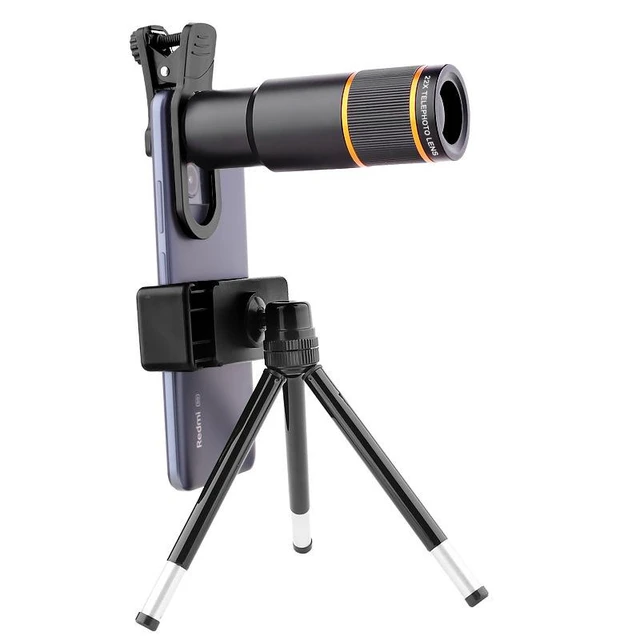 Alt view image 7 of 12 - 22X Telephoto Lens for Phone High-Power Zoom, Concert Binoculars, Telescope Attachment, Metal Build, Optical Glass