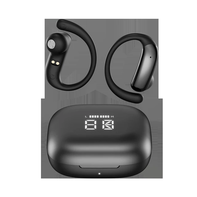 Alt view image 8 of 12 - M142 AI Smart Translation Bluetooth Headset OWS Open-Ear Design, Bluetooth 6.0, High-Quality Sound, Digital Display Lid, True Wireless