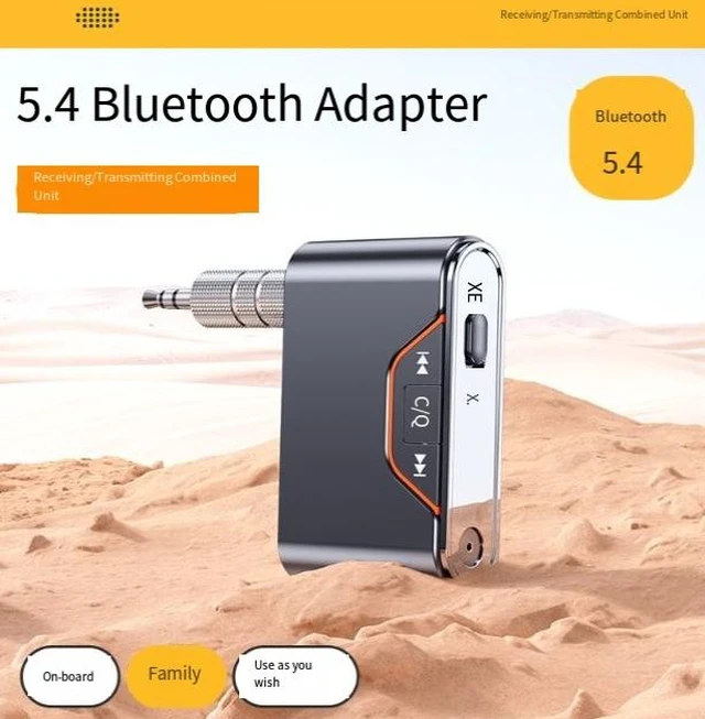 Alt view image 8 of 8 - BT-107 Car Bluetooth 5.0 Audio Adapter, 2-in-1 Transmitter & Receiver with TF Card Playback 8H RX / 6H TX, 10m Range, Hands-Free Mic Wireless for Car Stereo, TV, Speaker