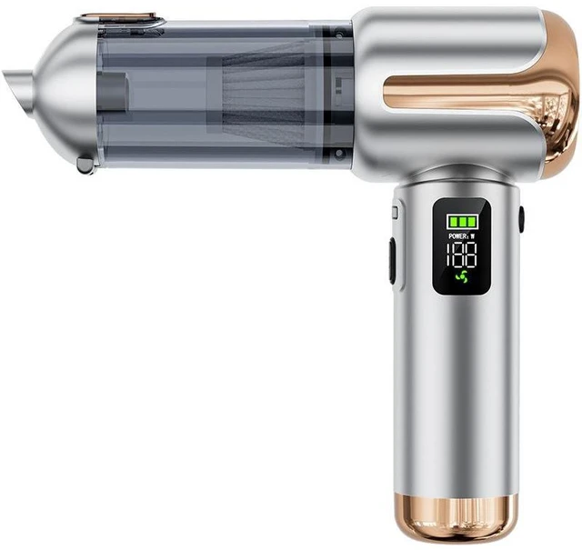 Alt view image 5 of 8 - 6706A 4-in-1 Cordless Vacuum & Blower, 17000Pa Brushless Motor Digital Display, One-Button Dust Eject, 80000 RPM, 100W Vacuum/Blow/Inflate/Extract for Car, Home, Office