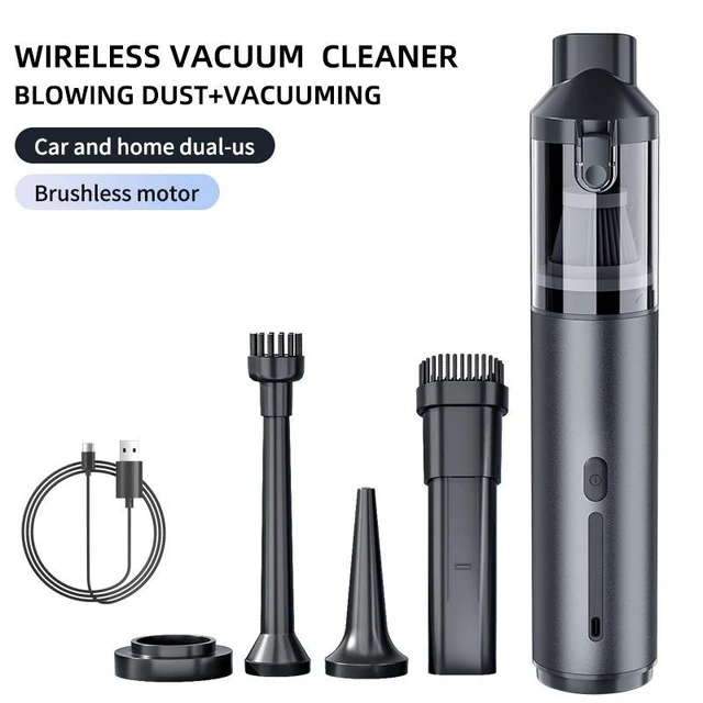 Alt view image 7 of 10 - 2-in-1 Car Vacuum & Tire Inflator, 15000Pa Handheld Cordless Vacuum Cleaner 80000 RPM Brushless Motor, 3 Speeds, 3×2000mAh Battery For Car Interior, Tires, Air Mattresses