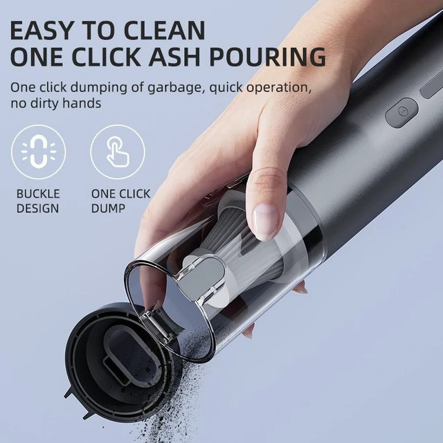 Alt view image 9 of 10 - 2-in-1 Car Vacuum & Tire Inflator, 15000Pa Handheld Cordless Vacuum Cleaner 80000 RPM Brushless Motor, 3 Speeds, 3×2000mAh Battery For Car Interior, Tires, Air Mattresses