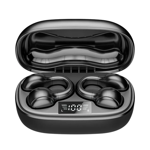 Alt view image 5 of 8 - M38 Wireless Bluetooth Headset Open-Ear Clip-On Design, Bluetooth 5.3, 300mAh Charging Case, 13mm Driver, Sports Stereo Earbuds