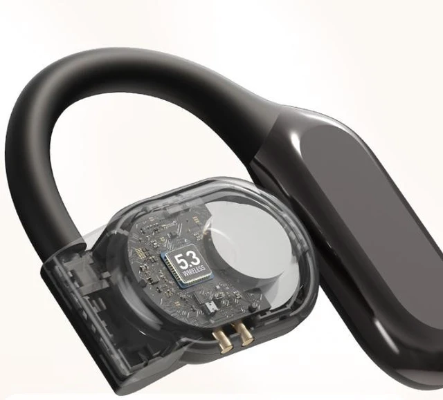Alt view image 8 of 10 - M62 AI Translation Bluetooth Headset Bone Conduction Open-Ear, Digital Display, 58H Battery, Bluetooth 5.3, Low Latency Gaming