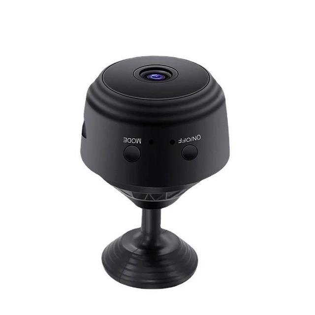 Alt view image 12 of 12 - A9 Black Magnetic WiFi Indoor Security Camera 720P, Mobile Remote, Smart Home, Pet Monitor, iOS Compatible