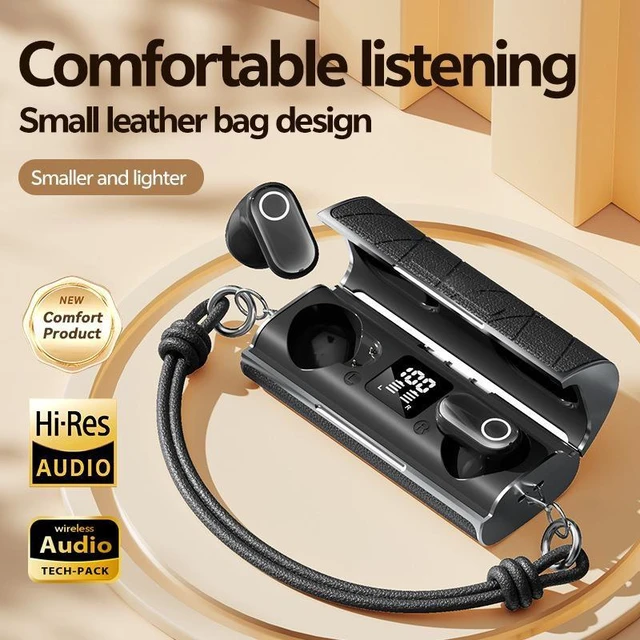 Alt view image 8 of 12 - M103 Bone Conduction In-Ear Bluetooth Headset Ultra-Long Battery Life, Noise Cancelling, Wireless, Bluetooth 5.4