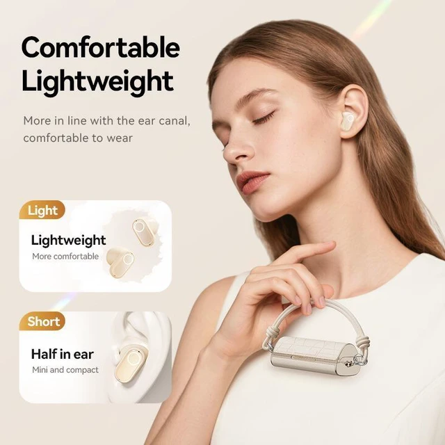 Alt view image 12 of 12 - M103 Bone Conduction In-Ear Bluetooth Headset Ultra-Long Battery Life, Noise Cancelling, Wireless, Bluetooth 5.4