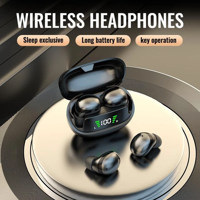 Alt view image 7 of 10 - Mini13 Ultra-Small Wireless Bluetooth Headset Peanut Size, Invisible In-Ear, 15M Range, Noise Cancelling, Running Sports