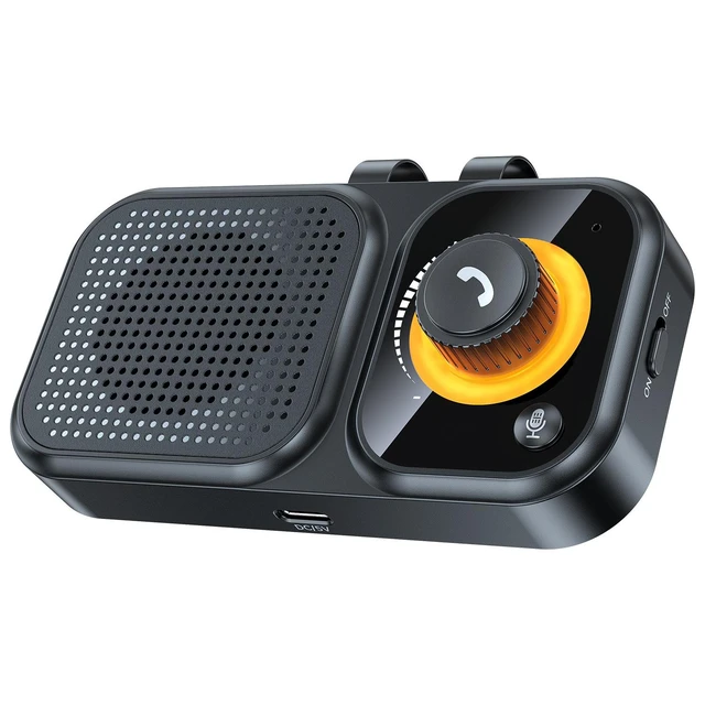 Alt view image 6 of 9 - BT17 Sun Visor Bluetooth Car Kit, 5.4 Hands-Free Speaker with 3W Speaker Vibration Auto-On, Siri/Google Voice Assistant, 12H Battery, 90 Days Standby For Car Truck SUV