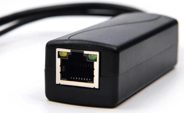 Alt view image 6 of 8 - WISDUM PoE Splitter USBC IEEE 802.3af 48V To 5V2.4A TypeC 10/100Mbps Power over Ethernet Converter Power Data for USBC Devices