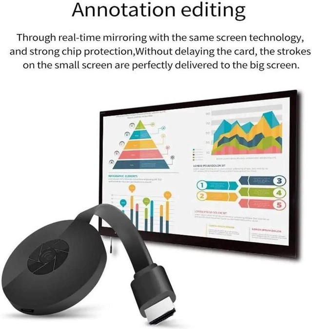 Alt view image 8 of 12 - G2 2.4G wireless WiFi display adapter, 1080 wireless HDMI display receiver DLNA Airplay Miracast iOS Android Windows