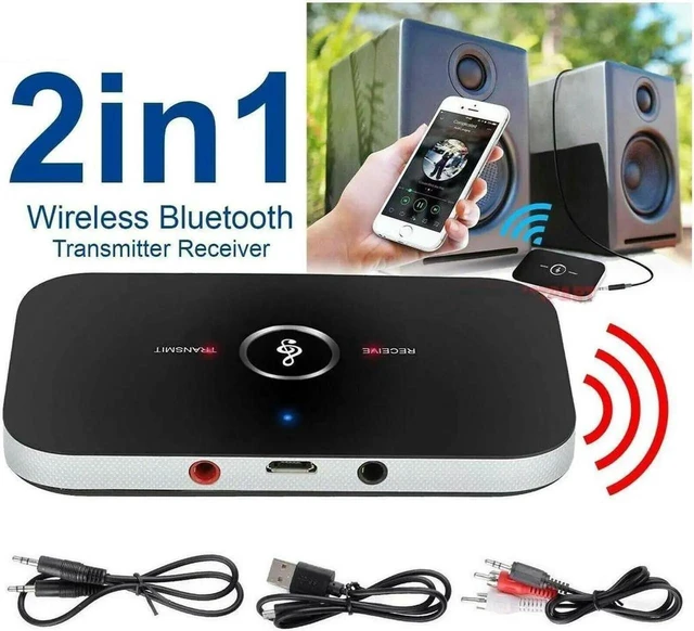 Alt view image 7 of 12 - 2in1 Bluetooth Transmitter Receiver Wireless A2DP Home TV Stereo Audio Adapter