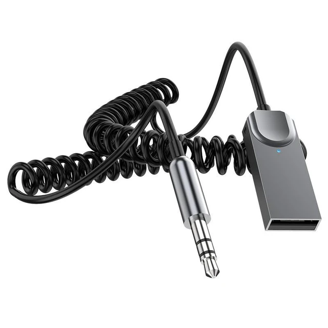 Alt view image 6 of 9 - Bluetooth 5.1 Car Receiver Bluetooth Audio Converter, AUX Adapter, 3.5mm Wireless Audio Transmitter & Receiver