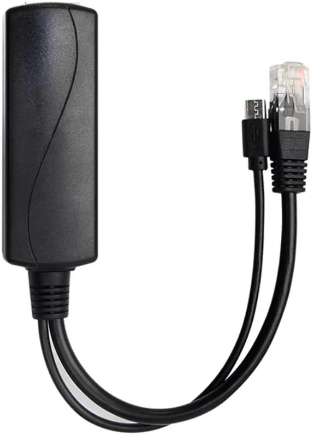 Alt view image 8 of 8 - WISDUM PoE Splitter USBC IEEE 802.3af 48V To 5V2.4A TypeC 10/100Mbps Power over Ethernet Converter Power Data for USBC Devices