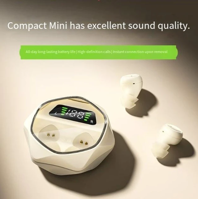 Alt view image 8 of 10 - MINI17A Bluetooth Headset Comfortable Pain-Free Fit, Ultra-Mini Sleep Headphones, Wireless Earbuds, Bluetooth 5.4
