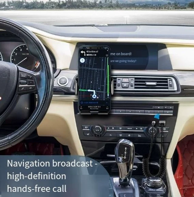 Alt view image 7 of 9 - Bluetooth 5.1 Car Receiver Bluetooth Audio Converter, AUX Adapter, 3.5mm Wireless Audio Transmitter & Receiver