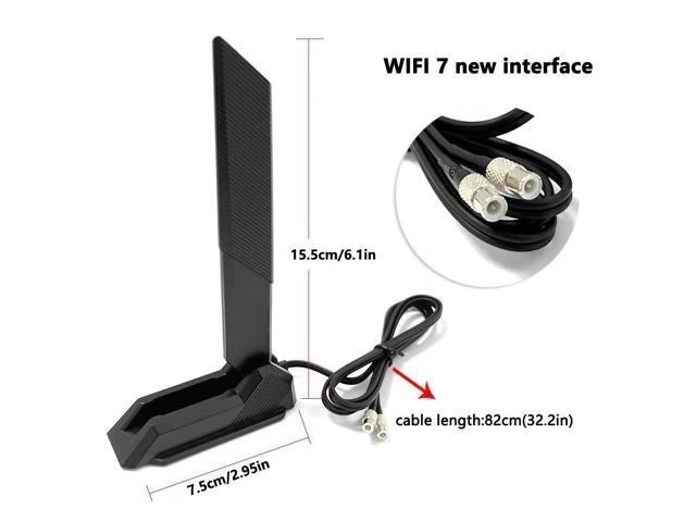 Alt view image 12 of 12 - WiFi 7 Antenna 2.4/5/6GHz for MSI MAG X870 X870E B860 B850 Z890 Z790 TOMAHAWK/B850M B860M Mortar WiFi,MEG Z890 GODLIKE/ACE,Z790 GODLIKE MAX,X870E,MPG Z890 Z790 X870E WiFi 7 Gaming Motherboard Antenna
