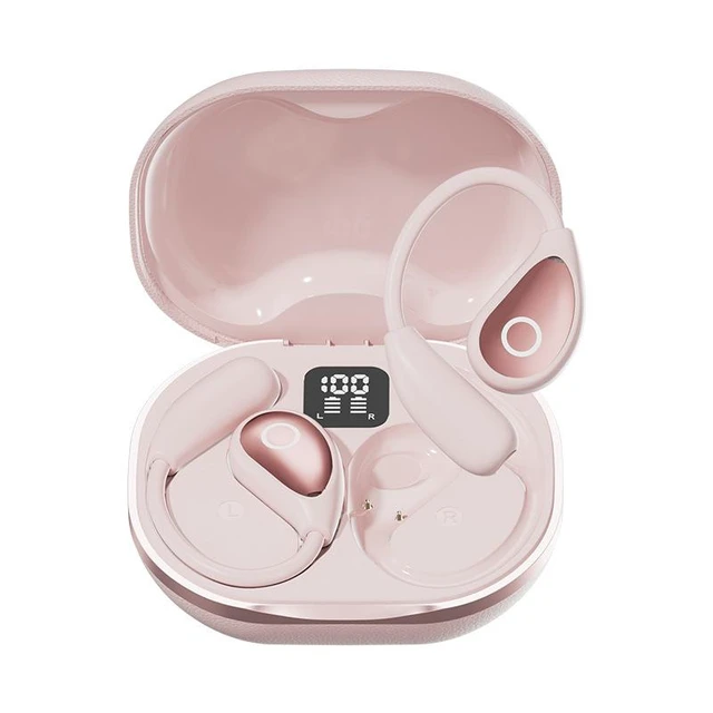 Alt view image 5 of 8 - M95 AI Smart Translation Bluetooth Headset Open-Ear Over-Ear Hanging, Ultra-Long Battery Life, High-Quality Sound, Digital Display, Bluetooth 5.4