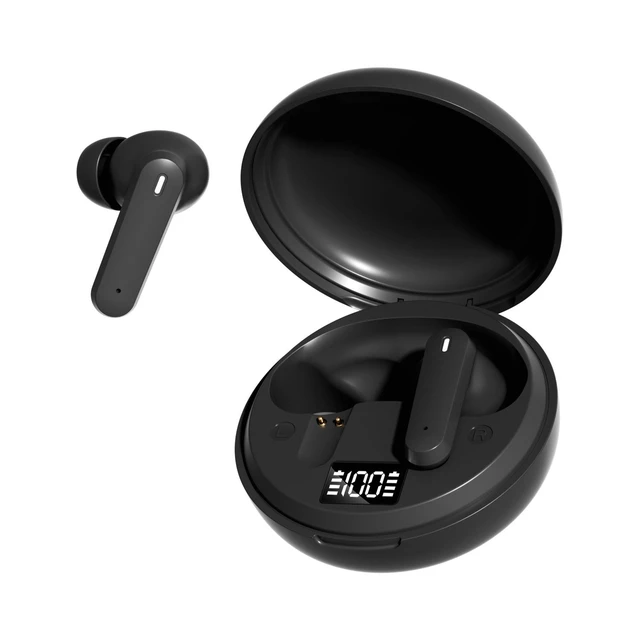 Alt view image 5 of 8 - M164 Digital Display In-Ear Bluetooth Headset Bone Conduction Sleep Headphones, High-Quality Sound, Ultra-Long Battery Life, Bluetooth 6.0