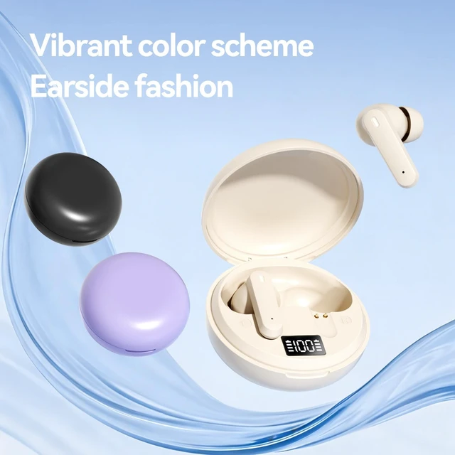 Alt view image 6 of 8 - M164 Digital Display In-Ear Bluetooth Headset Bone Conduction Sleep Headphones, High-Quality Sound, Ultra-Long Battery Life, Bluetooth 6.0