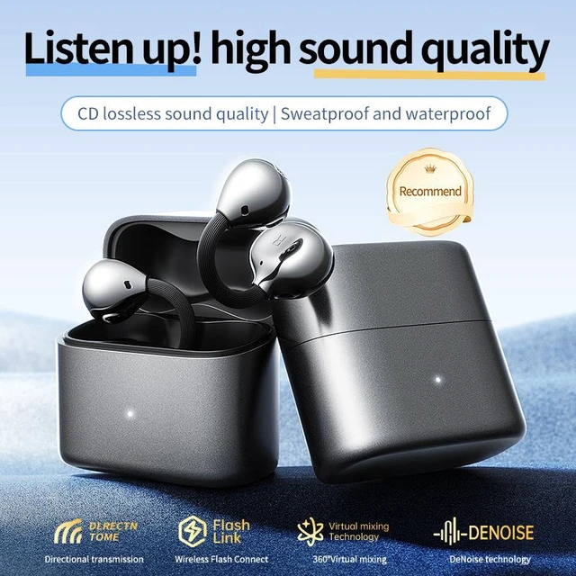 Alt view image 7 of 10 - M173 Clip-On Bluetooth Headset Open-Ear Sports Headphones, Cross-Border Bestseller, High-Quality Sound, Bluetooth 6.0