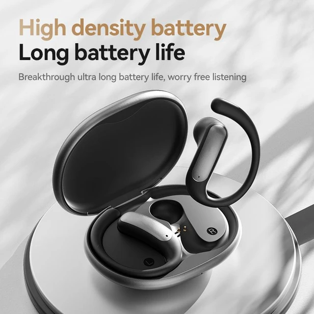 Alt view image 8 of 10 - AI Smart Translation Bluetooth Headset Open-Ear Over-Ear Design, HIFI Sound, Bluetooth 5.4, Low Latency, Long Battery Life M130 Rose Gold