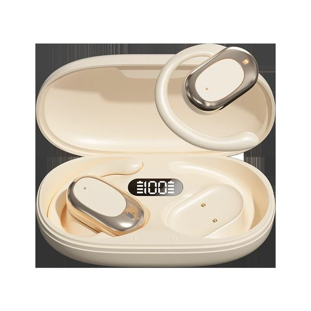 Alt view image 11 of 12 - AI Smart Translation Over-Ear Bluetooth Headset OWS Open-Ear, Bone Conduction, Noise Cancelling, Bluetooth 5.4, Sports Wireless