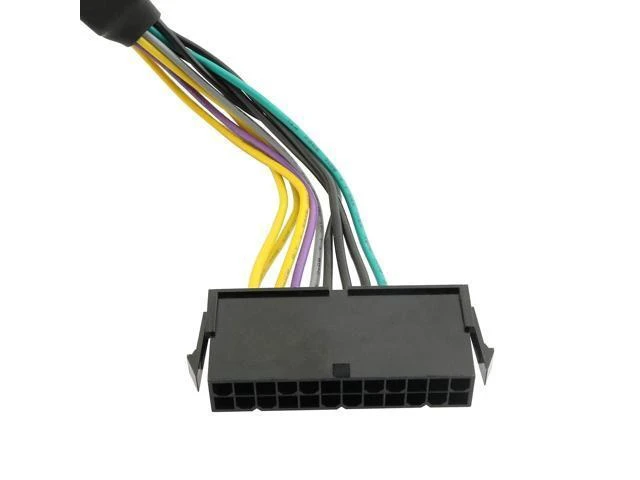 Alt view image 9 of 10 - 11 Inch 24-Pin to 8-Pin 18AWG ATX PSU Power Supply Adapter Cable for Motherboards 2PCS