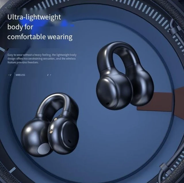 Alt view image 6 of 8 - M38 Wireless Bluetooth Headset Open-Ear Clip-On Design, Bluetooth 5.3, 300mAh Charging Case, 13mm Driver, Sports Stereo Earbuds