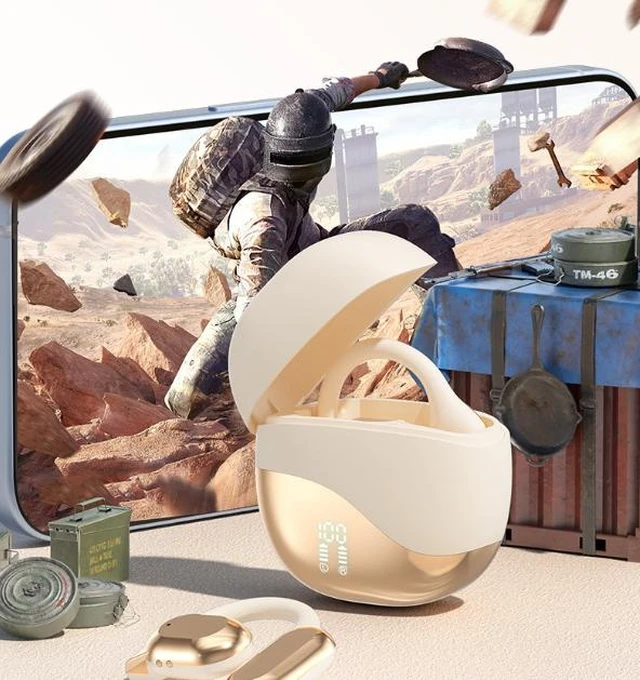 Alt view image 10 of 10 - M62 AI Translation Bluetooth Headset Bone Conduction Open-Ear, Digital Display, 58H Battery, Bluetooth 5.3, Low Latency Gaming