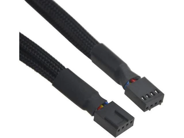 Alt view image 9 of 14 - 5 PCS Fan Splitter Cable 4 Pin Y Splitter 1 to 3 Converter PC Fan Power Extension Cable for PWM Fan Case Computer ATX Case