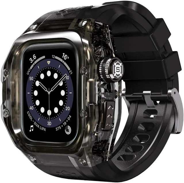 Alt view image 15 of 20 - WISDUM Waterproof Case for Apple Watch Series 10 42mm, Protective Rugged Case with Soft Silicone Band and Built-in Screen Protector for iWatch Series 10 42mm