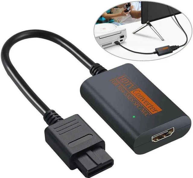 Alt view image 5 of 6 - For NGC/SNES/N64 To HDMI-compatible Converter Adapter For Nintend 64 For GameCube Plug And Play Full Digital Cable