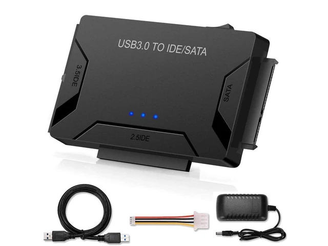 Alt view image 8 of 14 - USB IDE/SATA Adapter, USB 3.0 to SATA IDE Hard Drive Cable Adapter Converter for 2.5" 3.5" IDE External SATA HDD SSD Hard Drives Disks with 12V 2A Power Adapter eokCXOY