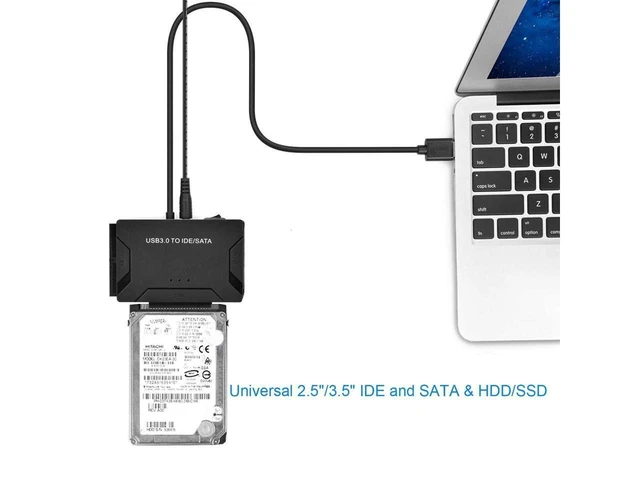 Alt view image 14 of 14 - USB IDE/SATA Adapter, USB 3.0 to SATA IDE Hard Drive Cable Adapter Converter for 2.5" 3.5" IDE External SATA HDD SSD Hard Drives Disks with 12V 2A Power Adapter eokCXOY