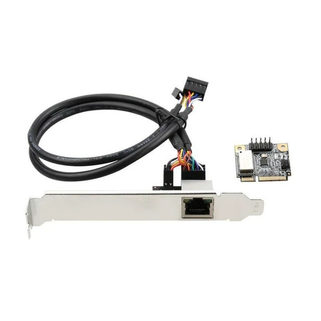 Alt view image 9 of 10 - Mini PCIe Gigabit Ethernet Network Card Realtek RTL8111H, 1000Mbps RJ45, Plug-and-Play, Driver-Free, Full/Half Duplex Auto-Negotiation, for Desktop & Embedded Systems