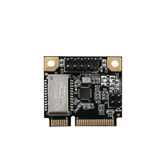 Alt view image 8 of 10 - Mini PCIe Gigabit Ethernet Network Card Realtek RTL8111H, 1000Mbps RJ45, Plug-and-Play, Driver-Free, Full/Half Duplex Auto-Negotiation, for Desktop & Embedded Systems