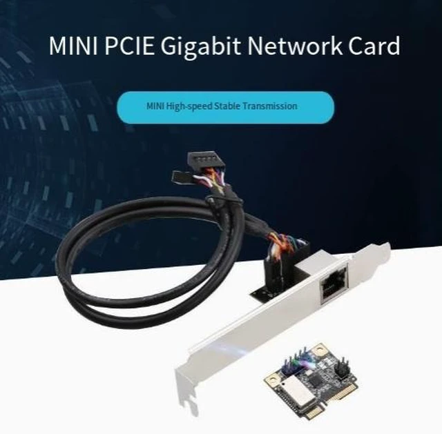 Alt view image 10 of 10 - Mini PCIe Gigabit Ethernet Network Card Realtek RTL8111H, 1000Mbps RJ45, Plug-and-Play, Driver-Free, Full/Half Duplex Auto-Negotiation, for Desktop & Embedded Systems