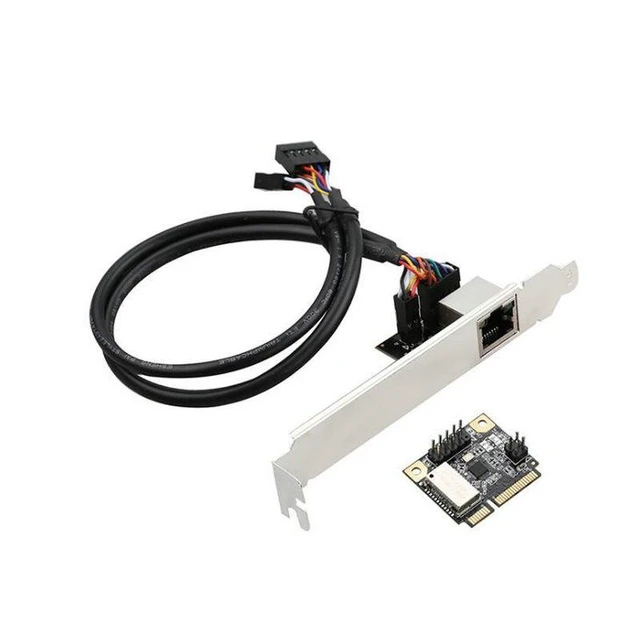 Alt view image 6 of 10 - Mini PCIe Gigabit Ethernet Network Card Realtek RTL8111H, 1000Mbps RJ45, Plug-and-Play, Driver-Free, Full/Half Duplex Auto-Negotiation, for Desktop & Embedded Systems