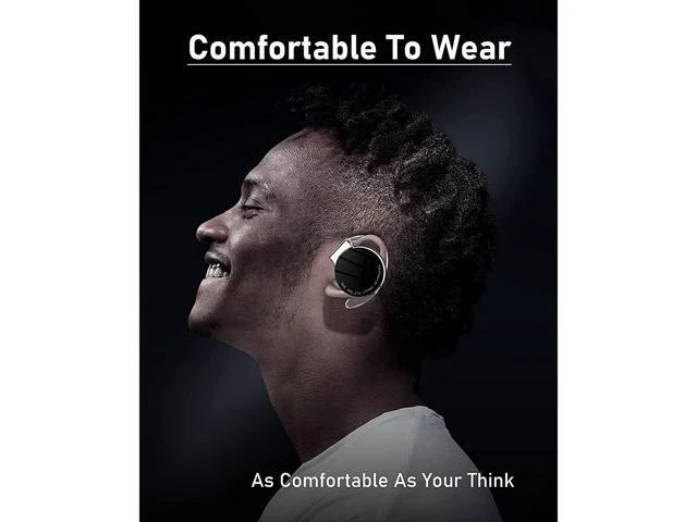 Alt view image 9 of 14 - Zell ZE-EH-1495 Bluetooth Headphones Open Ear Headphones Clip Wireless Earphones Workout Headphones With Microphones Ipx5 Waterproof Light Earhooks Sports Headphones For Running 13-Hours Usage