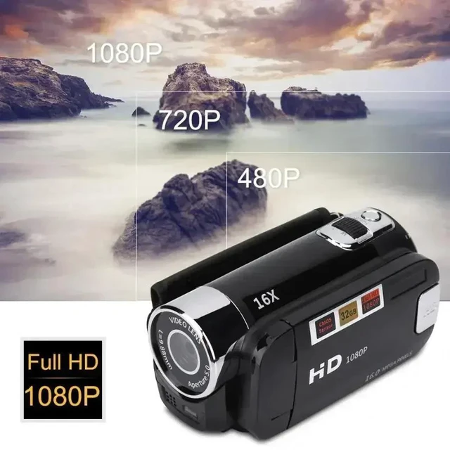 Alt view image 9 of 14 - DV90 16MP Digital Camera Handheld Camcorder for Photo & Video Recording