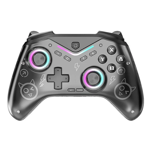 Alt view image 7 of 12 - CM619 Magnetic Faceplate Controller Hall Joystick, 1000Hz Polling, 3-in-1, RGB, 600mAh, for Switch/PC/Android/iOS