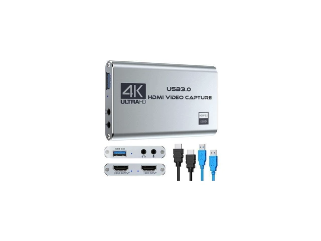 Alt view image 8 of 14 - 4K Audio Video Capture Card USB 3.0 HDMI Video Capture Device Full HD 1080P for Game Recording Live Streaming Broadcasting eokCXOY