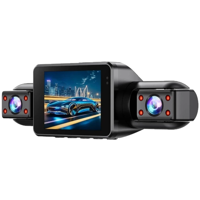 Alt view image 11 of 12 - 360° 4-Channel Panoramic Dash Cam Voice Control, Sentry Mode Parking Monitor, Front+Left+Right+Rear Quad Cameras, 1080P HD Recording, WiFi Phone Connect, Anti-Scratch Car Security 4 Lens DVR