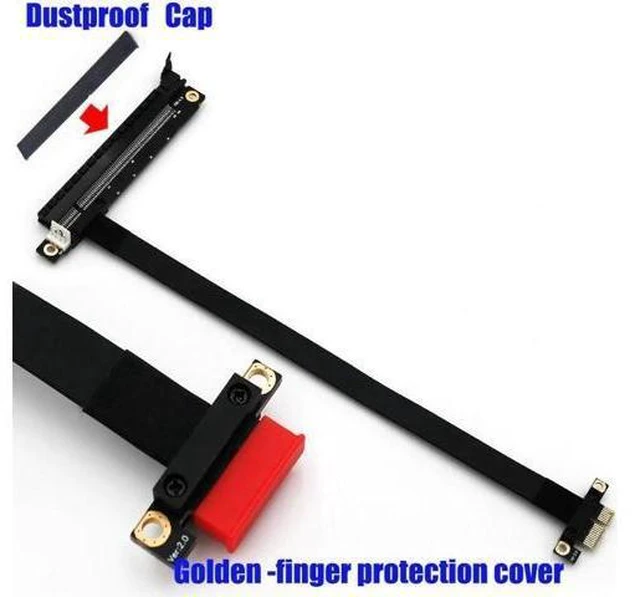 Alt view image 9 of 12 - PCIE 1X TO 16X Flexible Extension Cable PCI Express 1 to 16 X Adapter PCIE Riser Card Extender SATA to IDE 4Pin Power for Mining