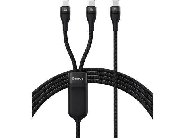 Alt view image 7 of 12 - USB C Cable 100W 4.9FT 5A Type C Charger Cable Fast Charging 2 in 1 Multi Charging Cable, Nylon Braided USB C to USB C Cable for AIR/Mini 6 MacBook Galaxy S22 21 S10 Note