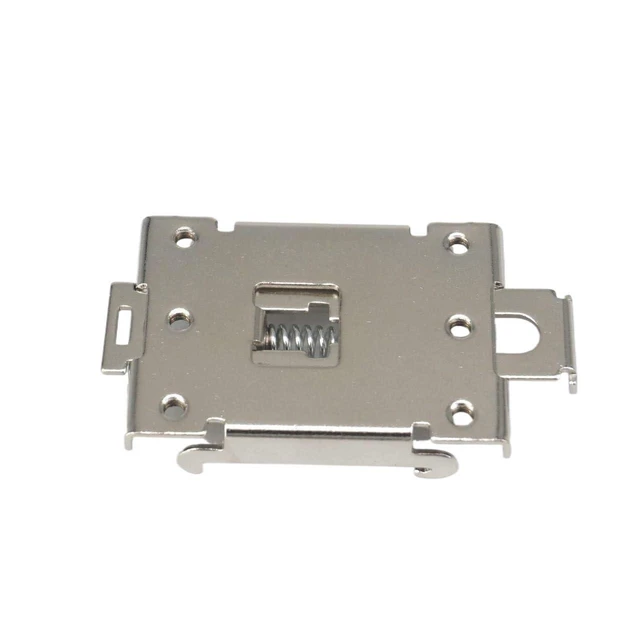 Alt view image 6 of 8 - 1pcs Single Phase SSR 35MM DIN Rail Fixed Solid State Relay Clip Clamp Mounting Bracket Iron Nickel Plating