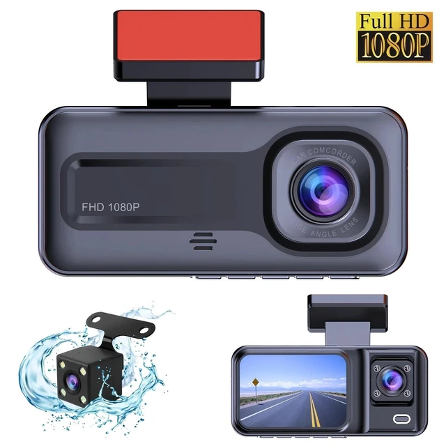 Alt view image 11 of 12 - 3-Lens 1080P Dash Cam Front, Rear & Cabin Full HD Video Recorder, Car DVR