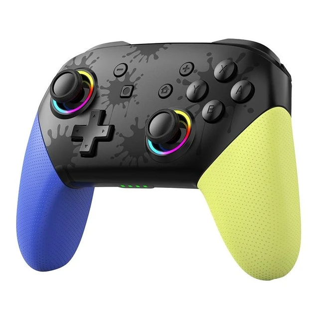 Alt view image 9 of 11 - S12 RGB Wireless Switch Controller Bluetooth, 6-Axis Gyro, Turbo, Dual Vibration, 600mAh, for Switch/PC/iOS/Android